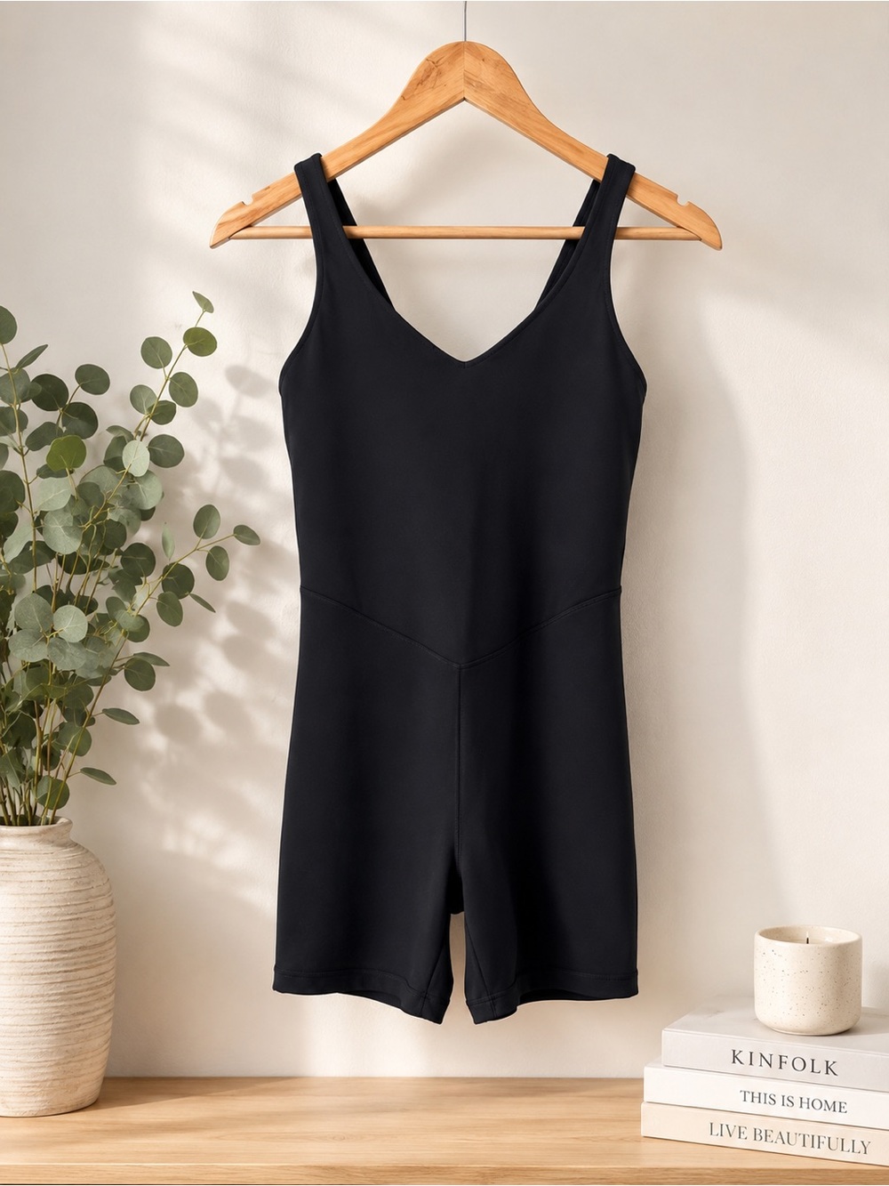 Lululemon Align Bodysuit 6” Black NWOT Buttery Soft Nulu Yoga Romper